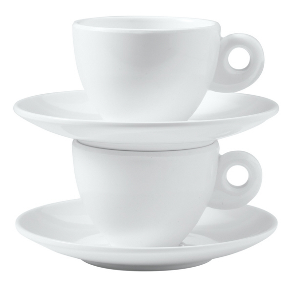Gimex Espresso 2er Set Geschirr Edelweiß