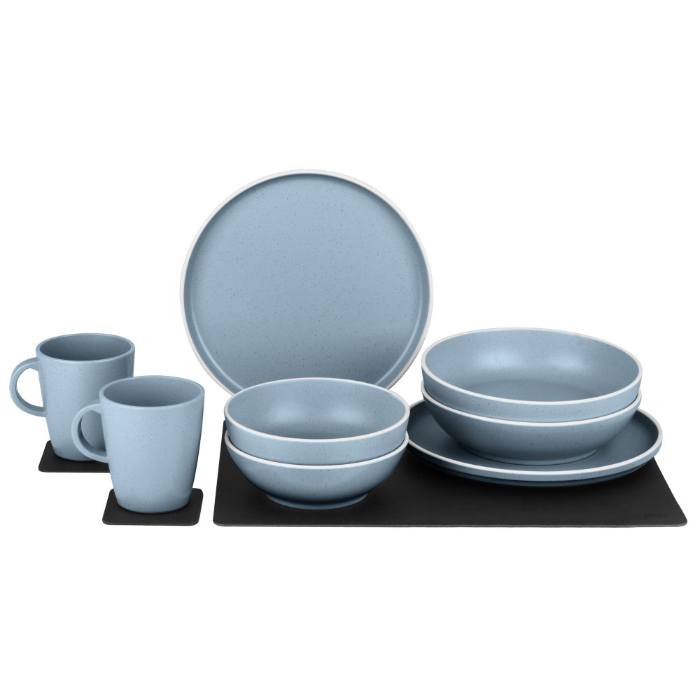 Brunner Geschirrset Dolomit magnetisch blau