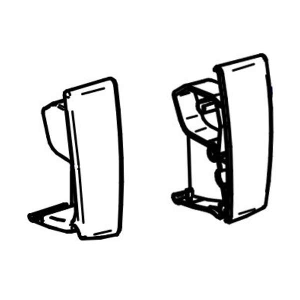 Thule Frontblendenendkappen eloxiert Omnistor 4900 (Nr. 1500602214)