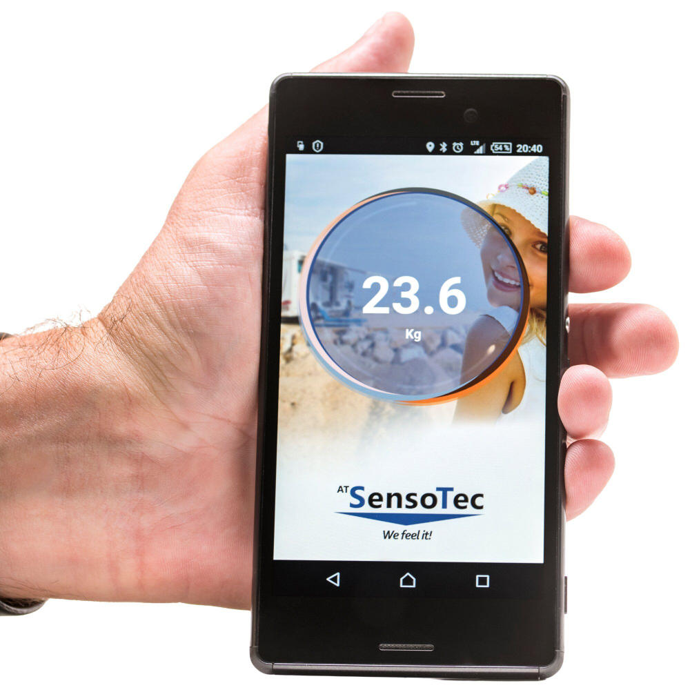 ATSensoTec Digitale Stützlastwaage STB 200 B mit Bluetooth orange