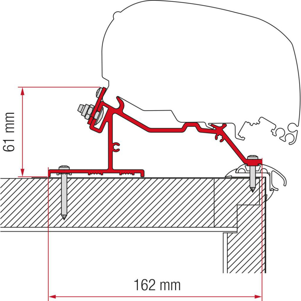 Fiamma Kit F80/65 Roof Dethleffs, Fendt, LMT/TEC