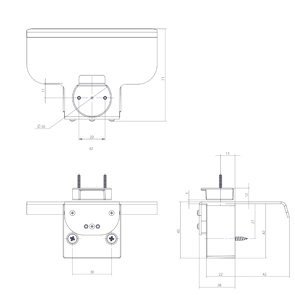 RV-Labs Edelstahl Pull-Lock Möbelverschluss matt schwarz, 100 mm