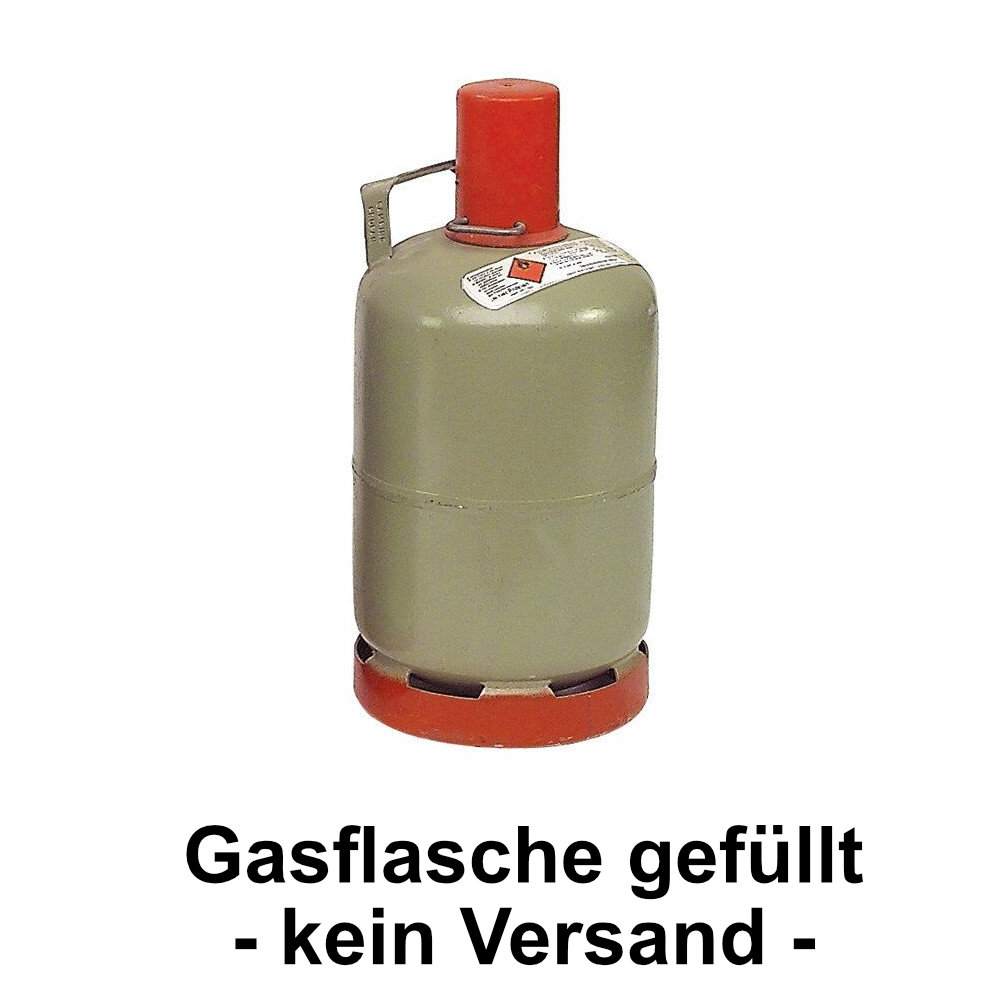 Stahl Gasflasche 5 kg - gefüllt -nur Click&Collect