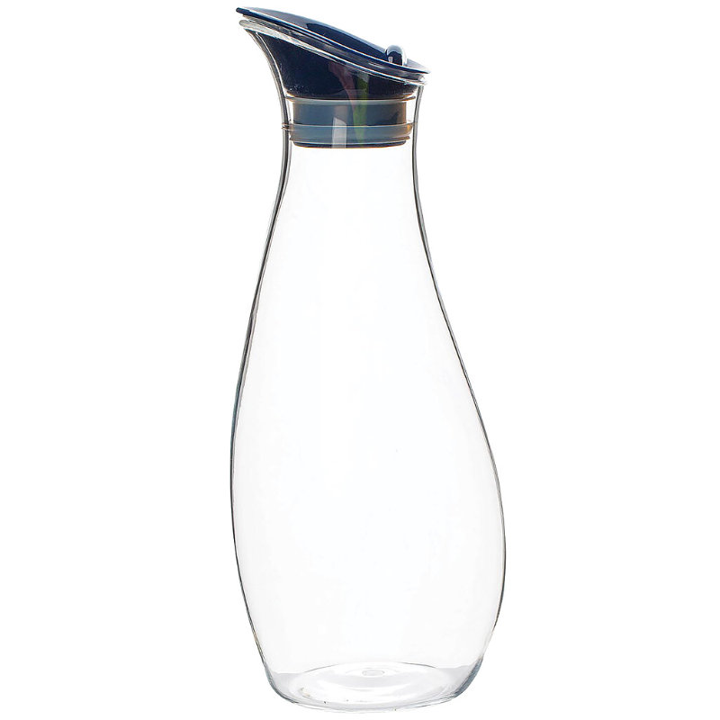 Gimex Karaffe mit Schwing-Deckel 1 Liter, navy blue