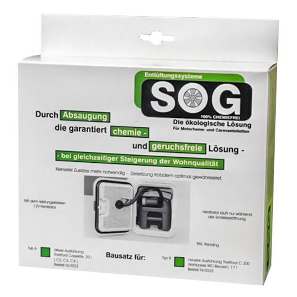 SOG WC Entlüftung für Trockentrenntoiletten - Türvariante