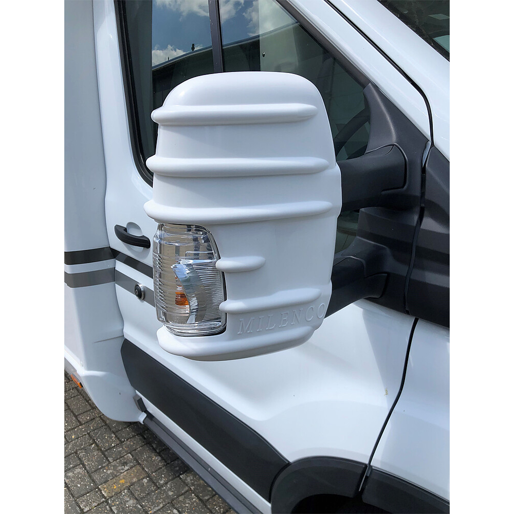 Milenco Spiegelschutz weiß für Ford Transit MK 8