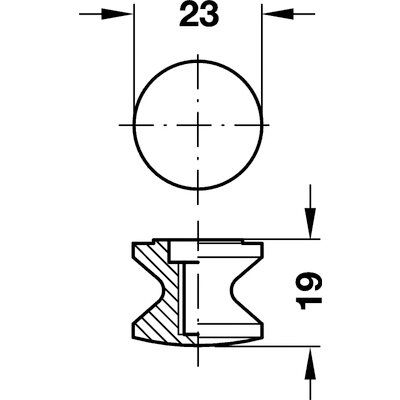 Häfele Druckknopf