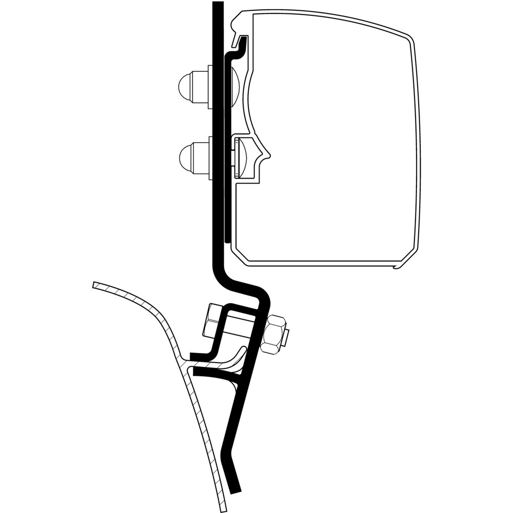 Thule Adapter für VW T2/T3 für Omnistor 3200