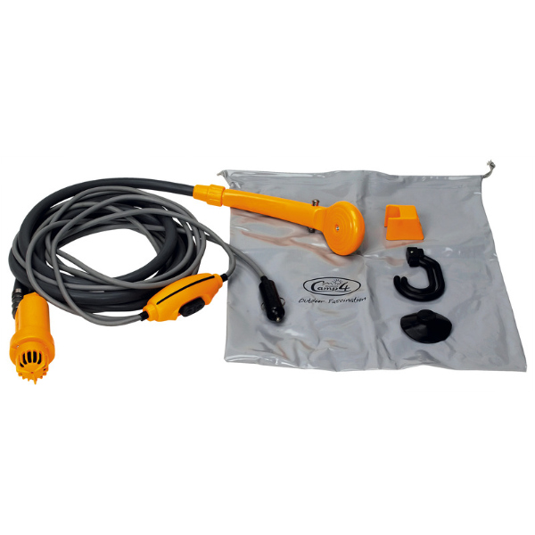 Camp4 Mobilduschset mit Pumpe und Schalter, 12 Volt