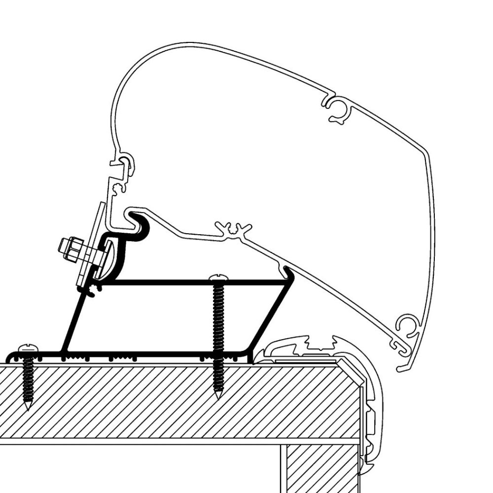 Thule Dachadapter für Carthago Malibu, Omnistor Serie 6 und 9