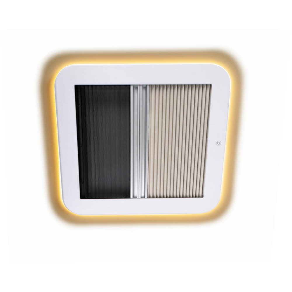 Carbest Dachhaube mit LED-Beleuchtung 40x40cm