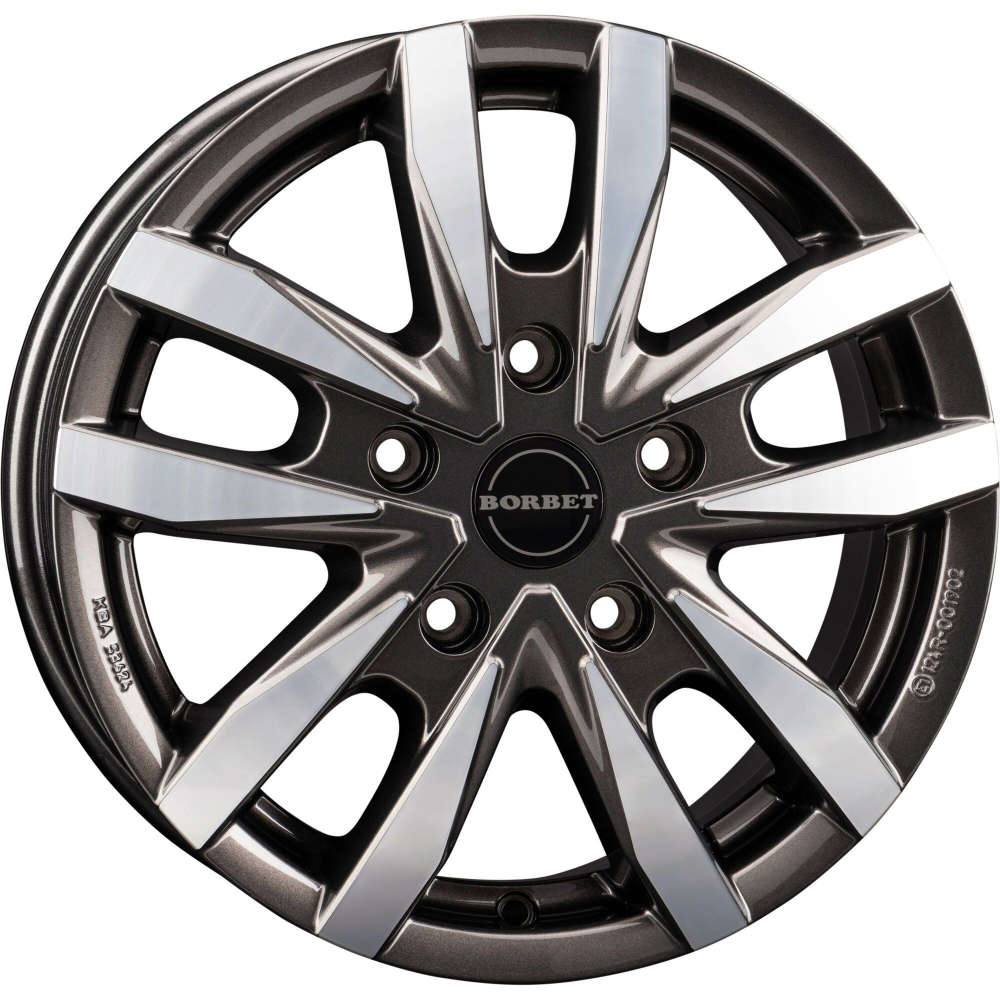 Borbet Alufelge CW5, Ducato, mistral anthracite polished glossy