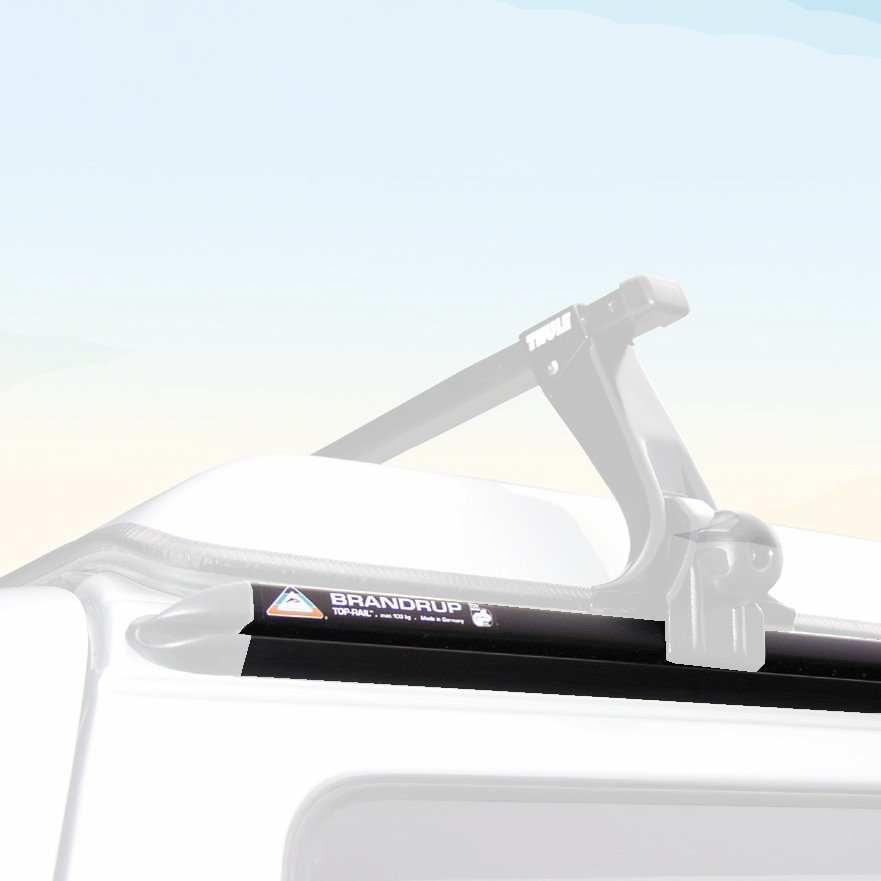 Brandrup Top-Rail Regenrinne für VW T4, kurzer Radstand