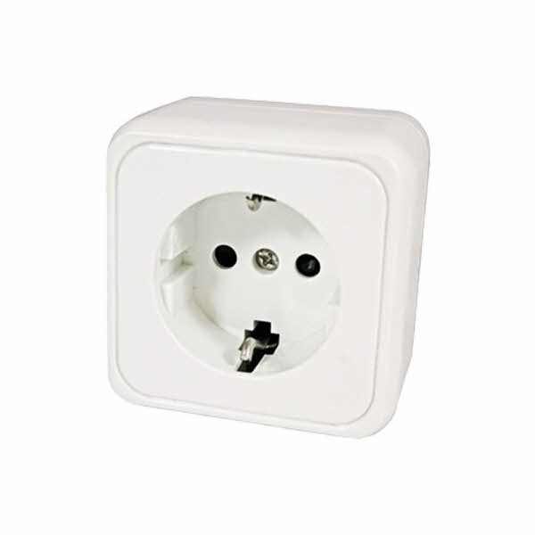 HABA Steckdose 1-fach mit Bodenplatte 230 V