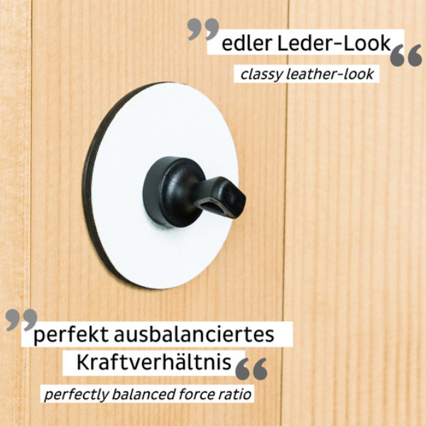 Silwy Magnet-Pins Flex 4er-Set, weiß