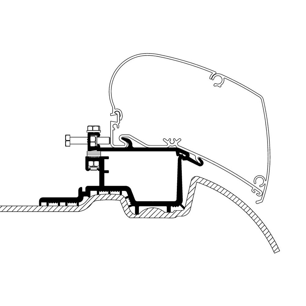Thule Dachadapter-Set MB Sprinter ab 2006 für Serie 6, 3-tlg