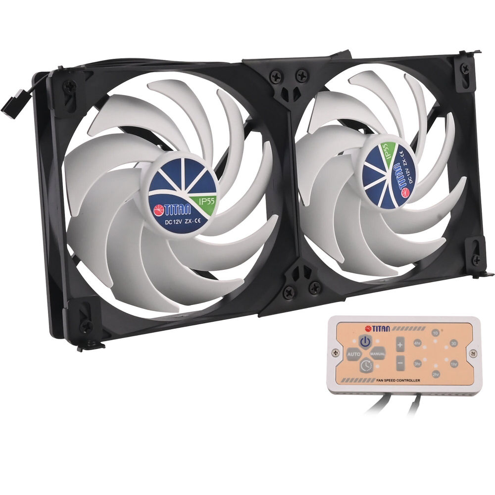 Titan Kühlschrank-Doppellüfter SC22V2+