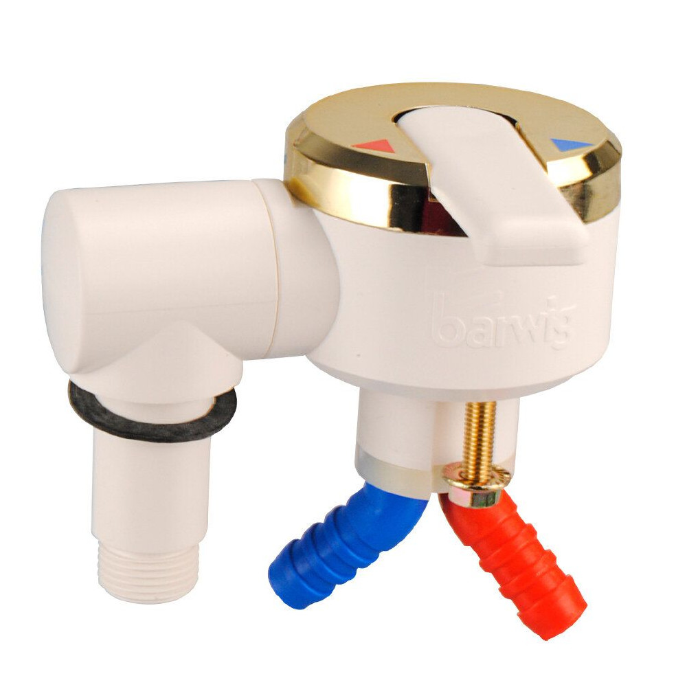 Barwig Einhebelmischer Perfect Dusche - weiß/gold