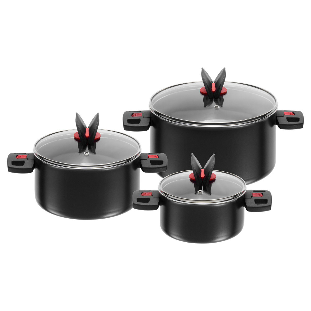 Ballarini Topfset 3-teilig mit Deckel
