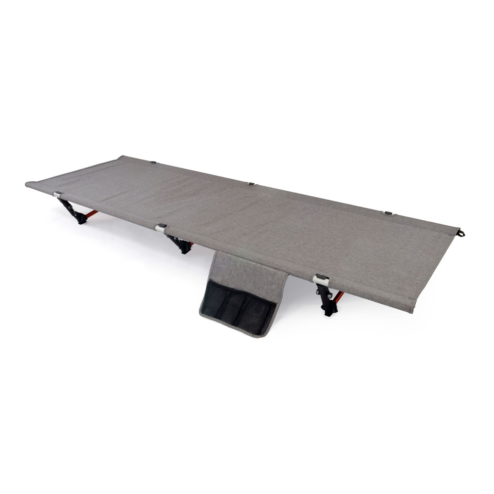 BasicNature Campingbett Lifted grau 190 cm