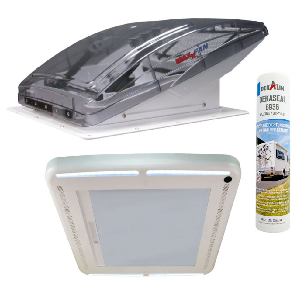 Maxxair MaxxFan Deluxe durchsichtig - Komplettset