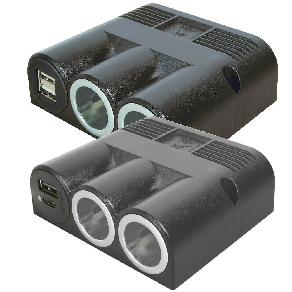 Procar Aufbau-Dreifachsteckdose mit Power und USB