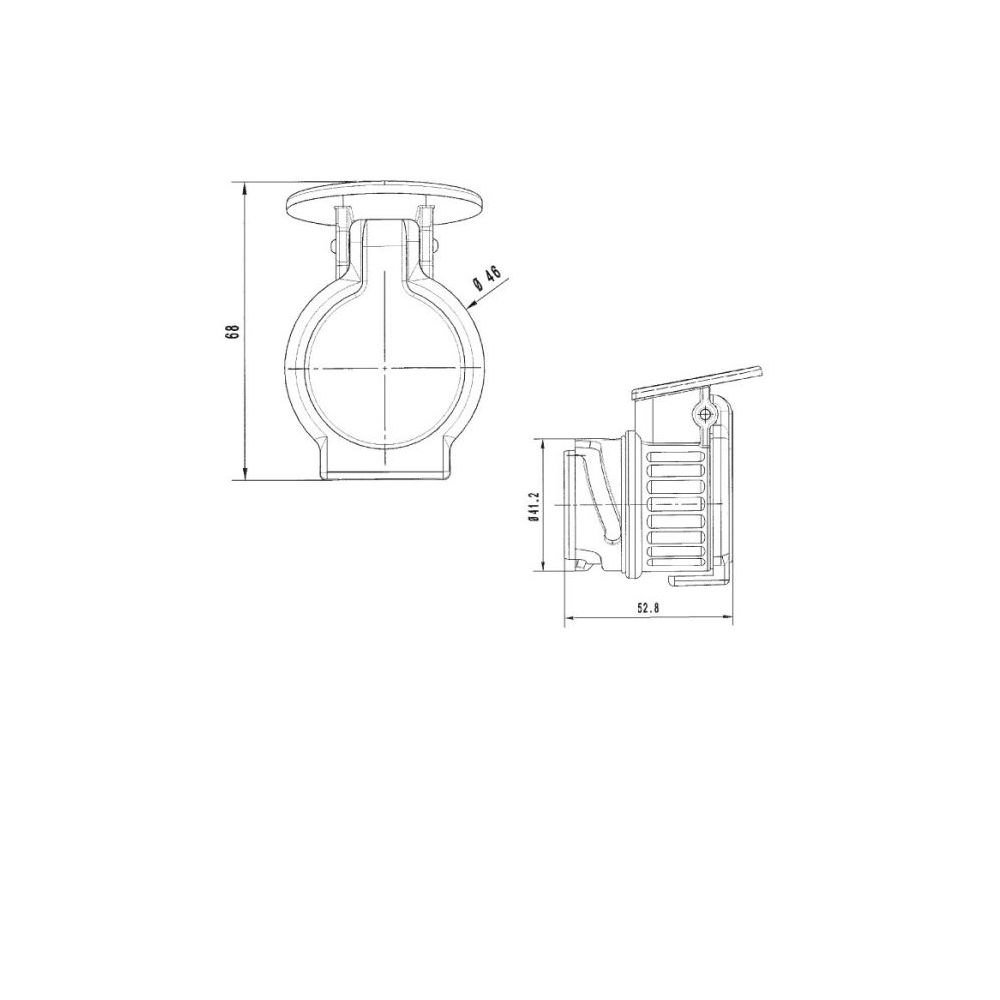 menbaa Super-Mini-Kurzadapter Stecker 13-pol./Steckdose  7-pol