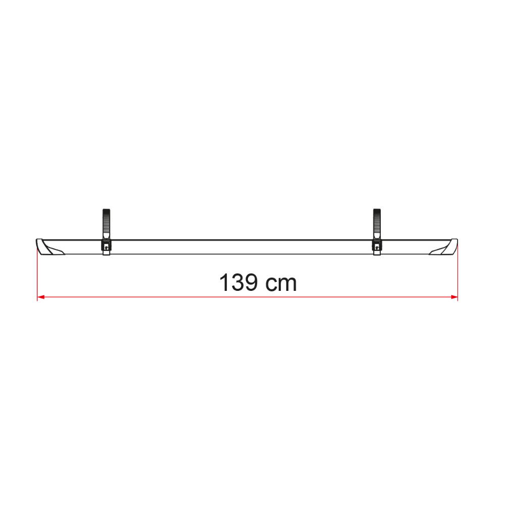 Fiamma Fahrradschiene Rail Plus XL schwarz