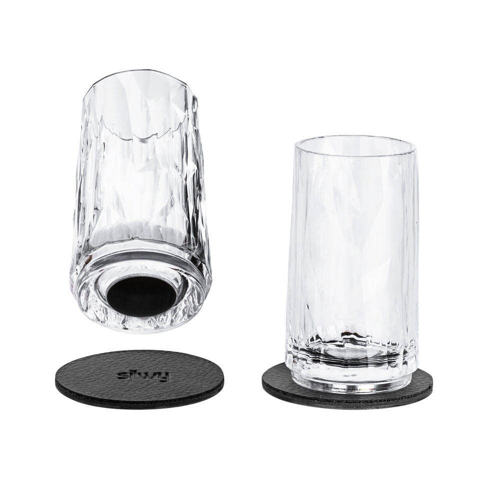Silwy Magnet-Kunststoffgläser Schnapsglas 40 ml, 2er-Set