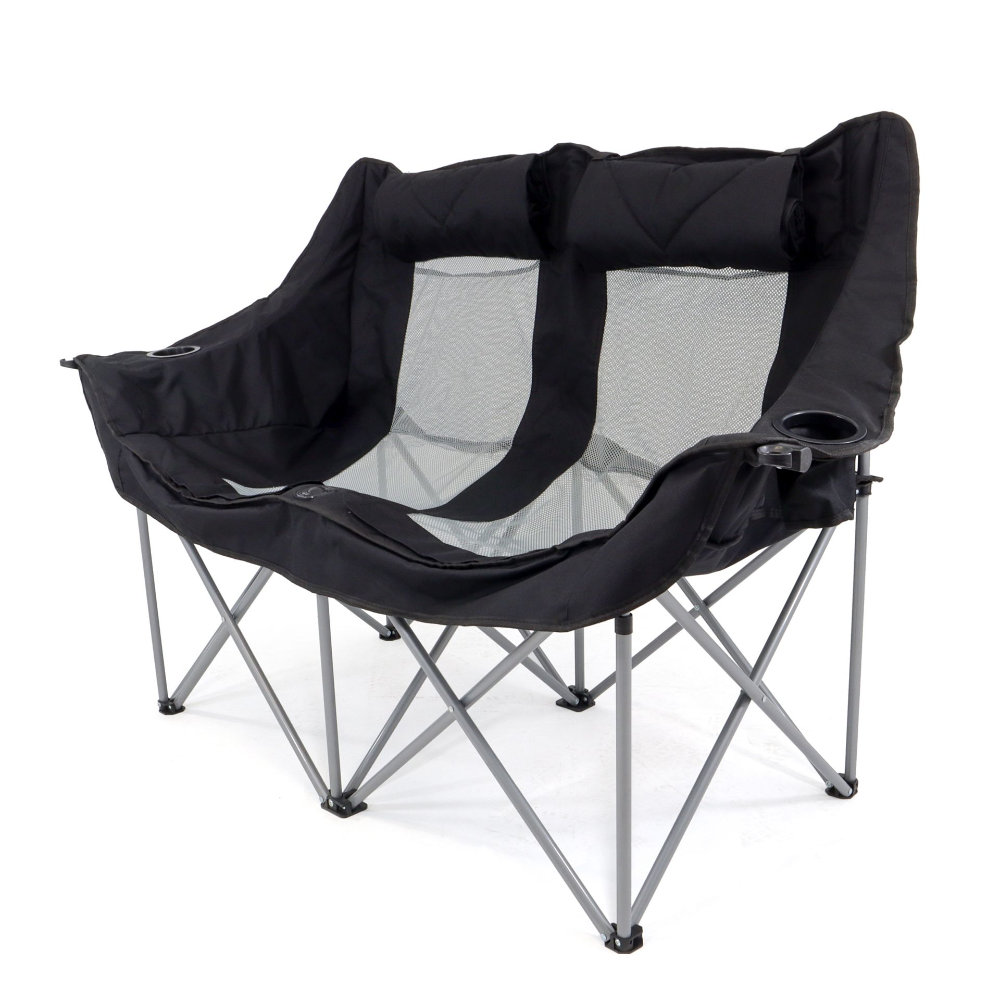 BasicNature Travelchair Relax Pro double schwarz