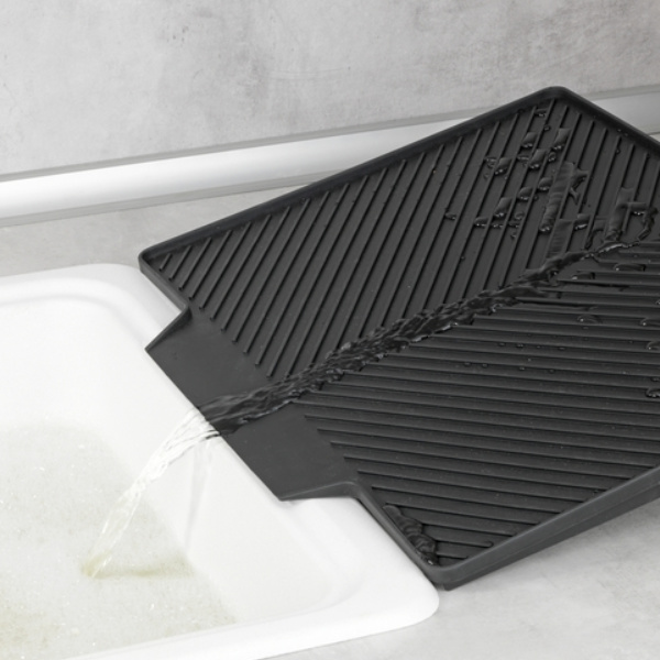 Maximex Abtropfmatte Nelia mit Gestell, schwarz