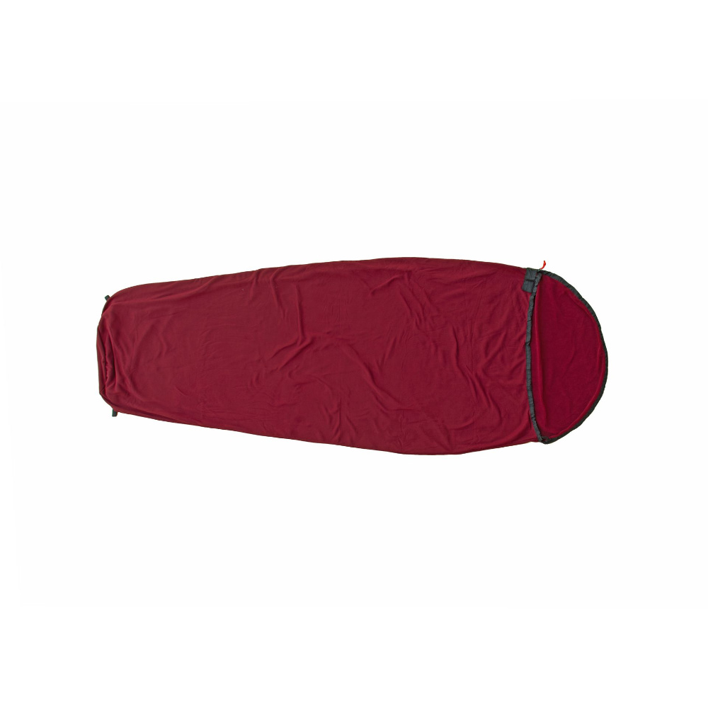 Origin Outdoors Sleeping Liner Mikrofleece Mumienform bordeaux