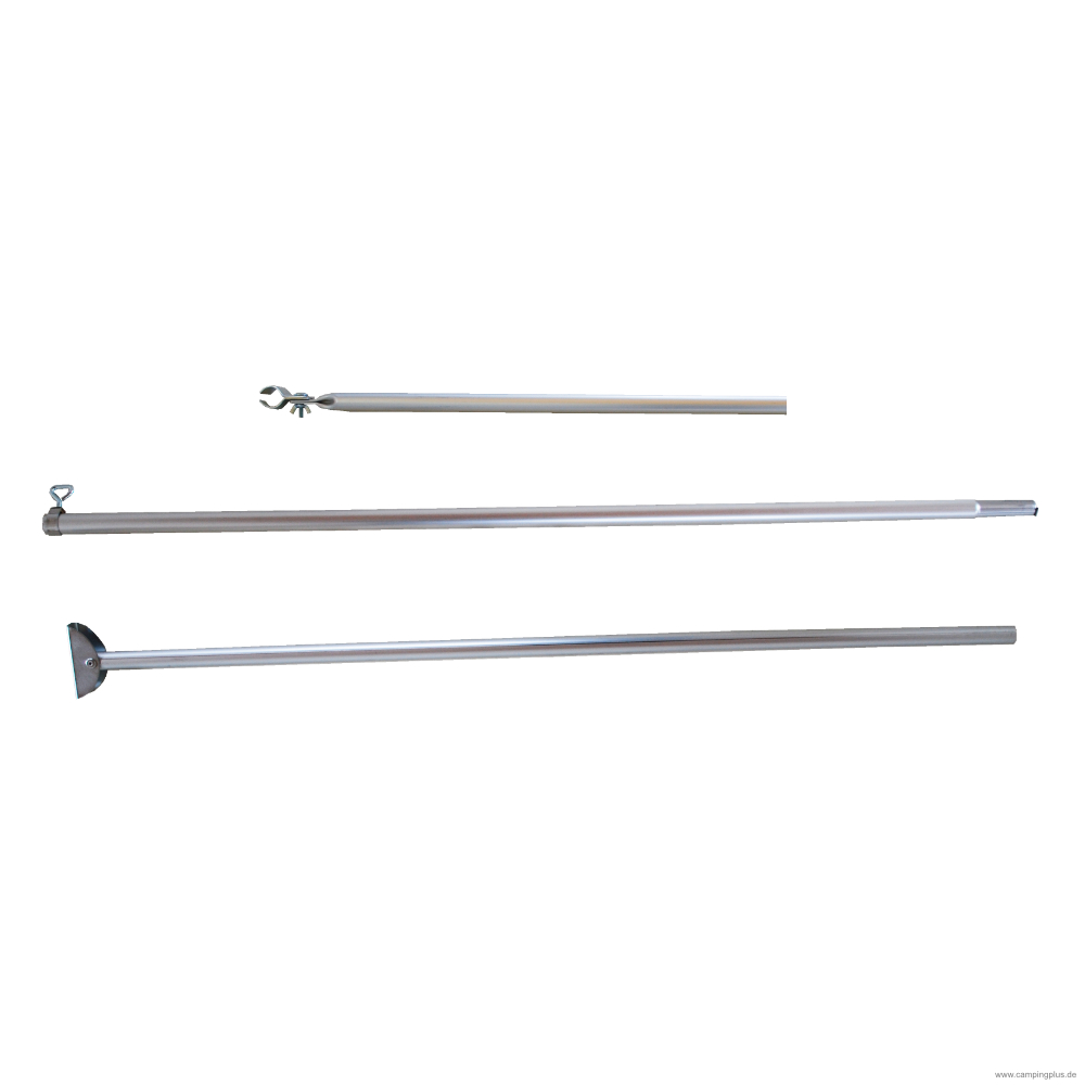DWT Orkanstütze mit Bügelfuß 32 x 1,5 mm Alu, 170-260 cm