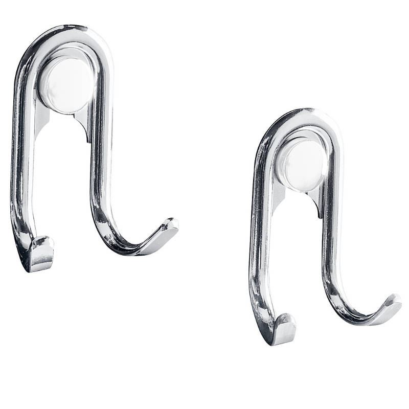 Wenko Doppelhaken Style 2er Set, silber glänzend