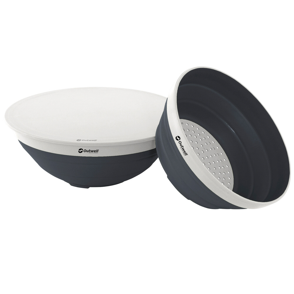 Outwell Collaps Schüssel und Sieb Set, dunkelblau