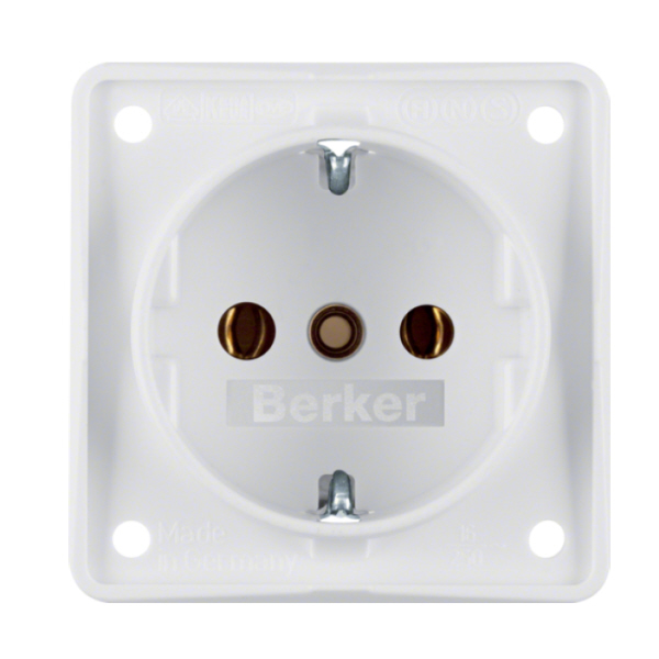 Berker Integro Steckdose Schuko, weiß
