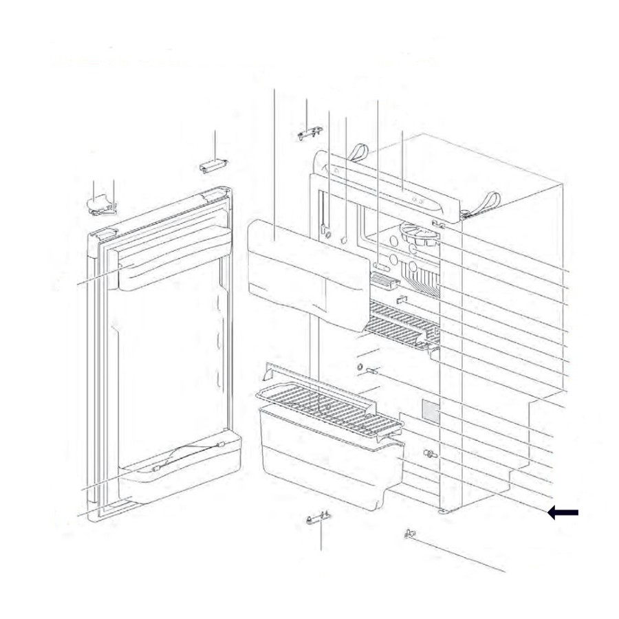 Thetford Gemüsefach für Kühlschrank N80 (Nr. 62303912)
