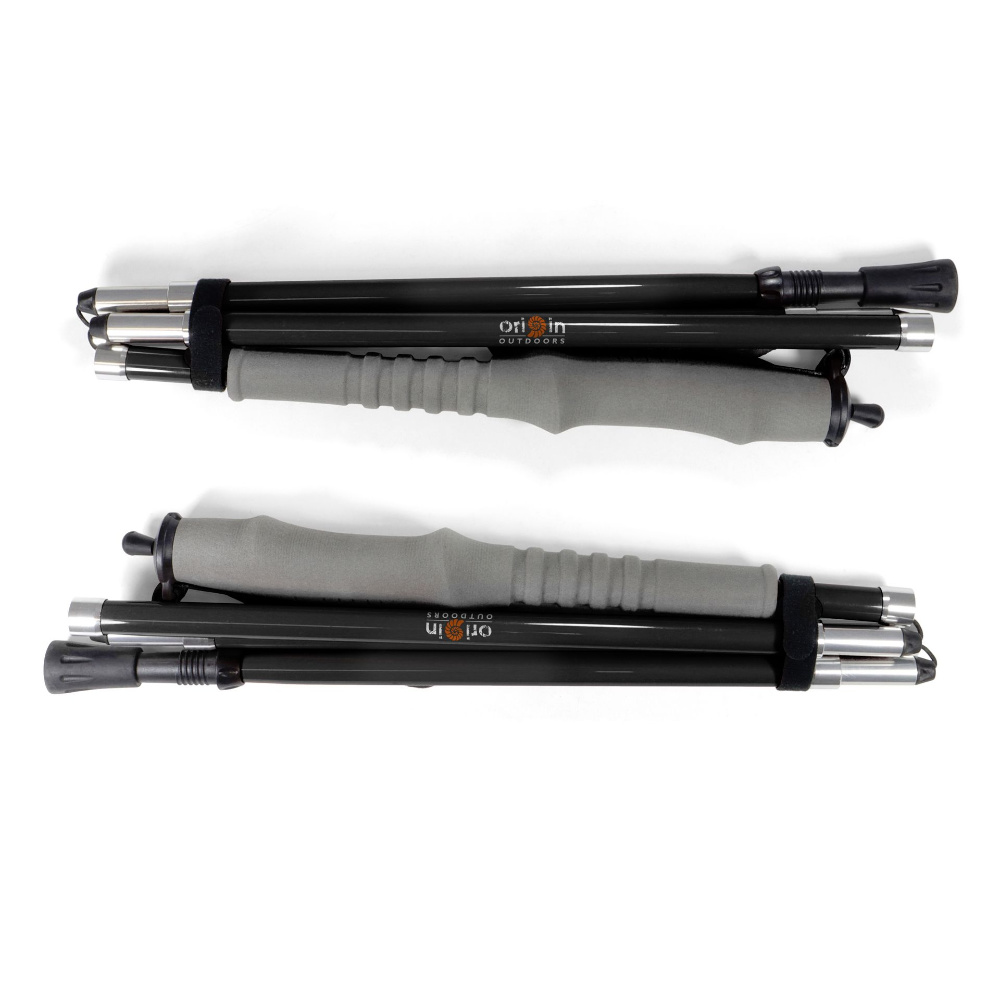 Origin Outdoors Trekkingstöcke Carbon Feather schwarz 110 cm 1 Paar