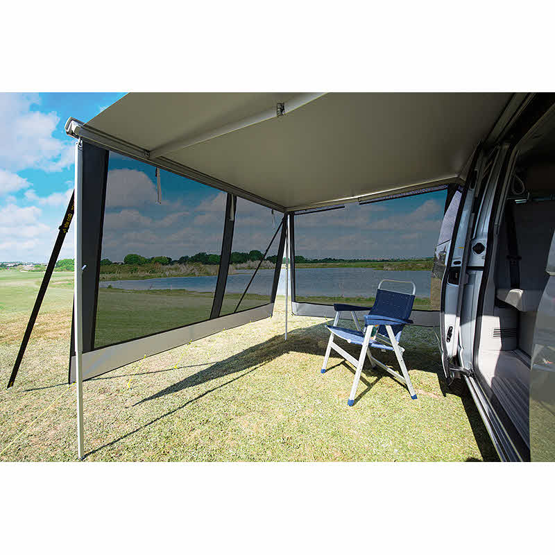 DWT Markisen-Vorderwand Happy Sun schwarz