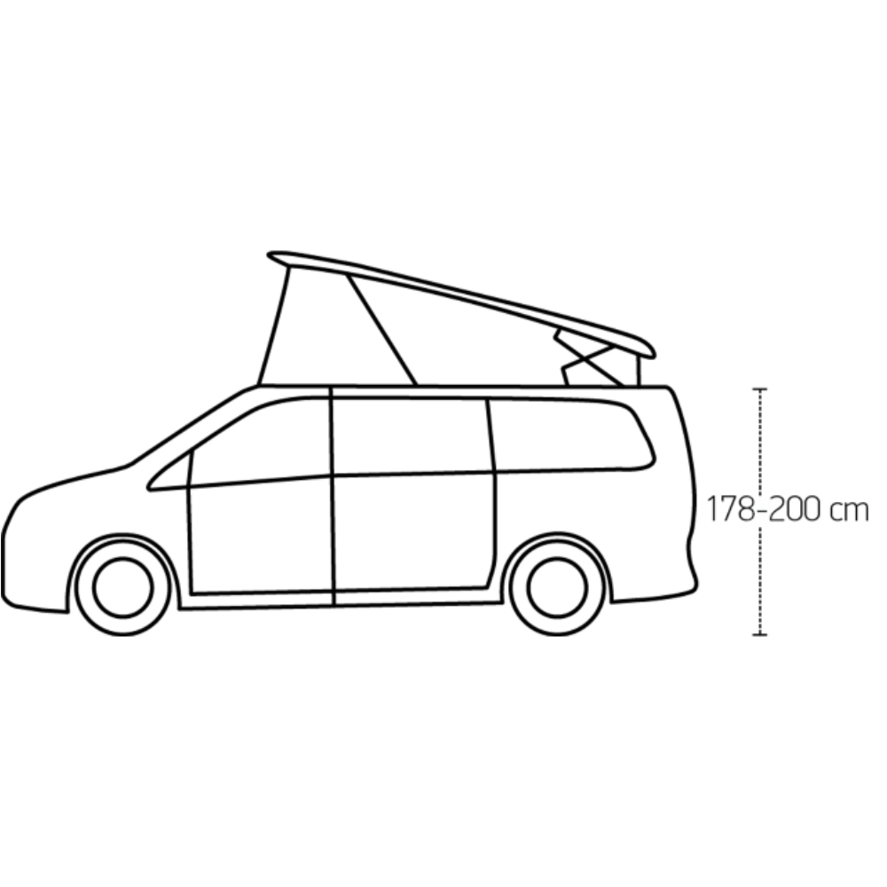 Isabella Tunnel, Schleuse für Buszelt Air X-Tension, Family Van