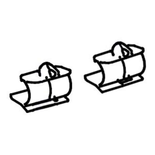 Thule Stützfuß-Clip Frontblende Omnistor 4900/4200 (Nr. 1500602234)