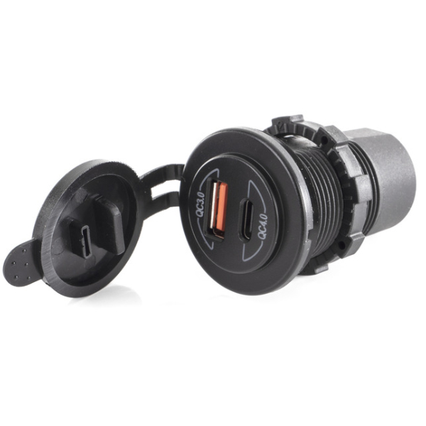 Carbest Dual USB Ladesteckdose 12 V/24 V