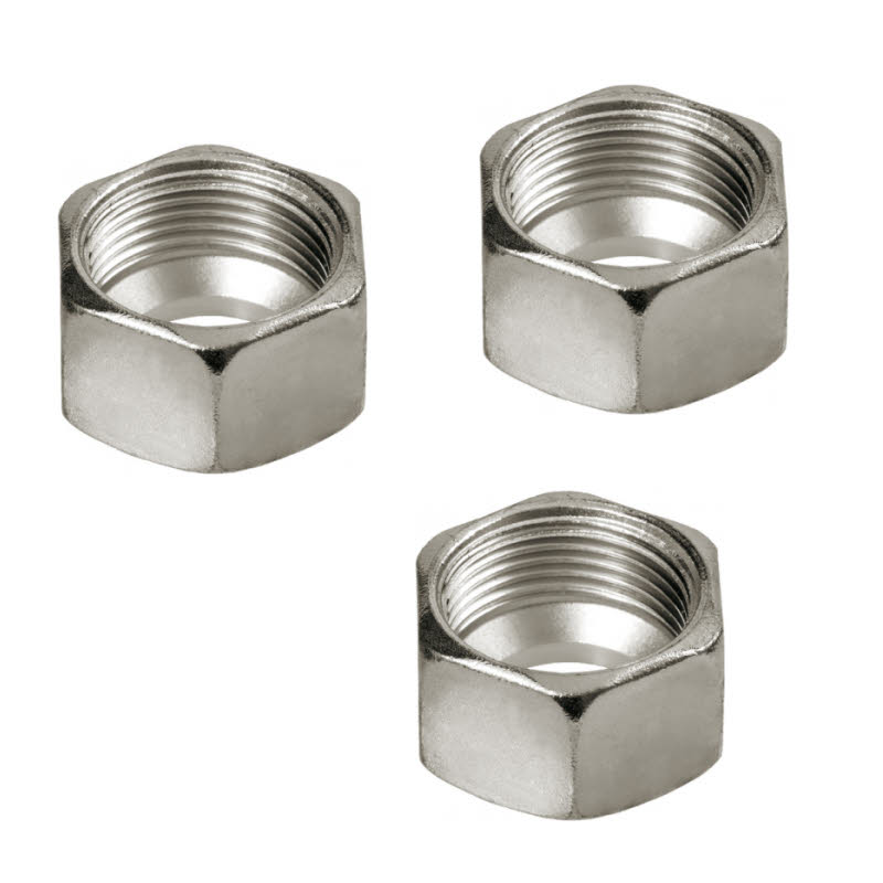 GOK Überwurfmutter 8 mm, 3 Stück
