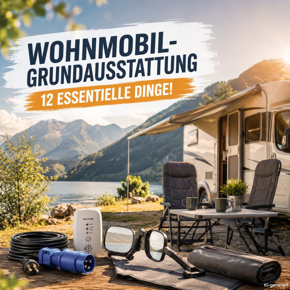 Wohnmobil und Wohnwagen-Grundausstattung: 12 wichtige Essentials