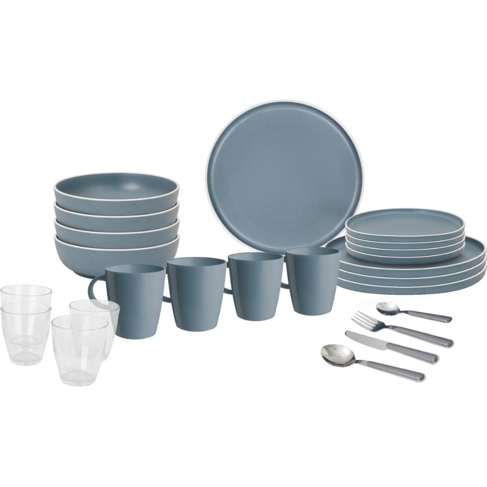 Brunner Geschirrset All Inclusive Dolomit, blau