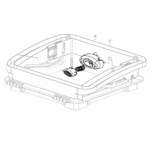 Dometic Drucktaster mit Montageteilen für Micro Heki (Nr. BG 4391)