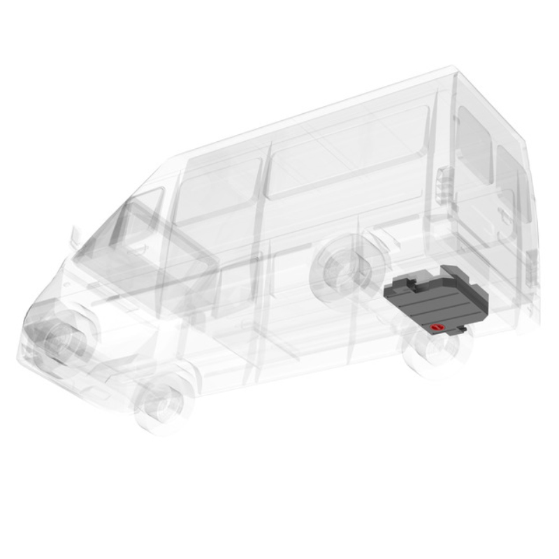 Aplast Abwassertank 95L Sprinter/TGE/Crafter ab 2017, hinter Hinterachse