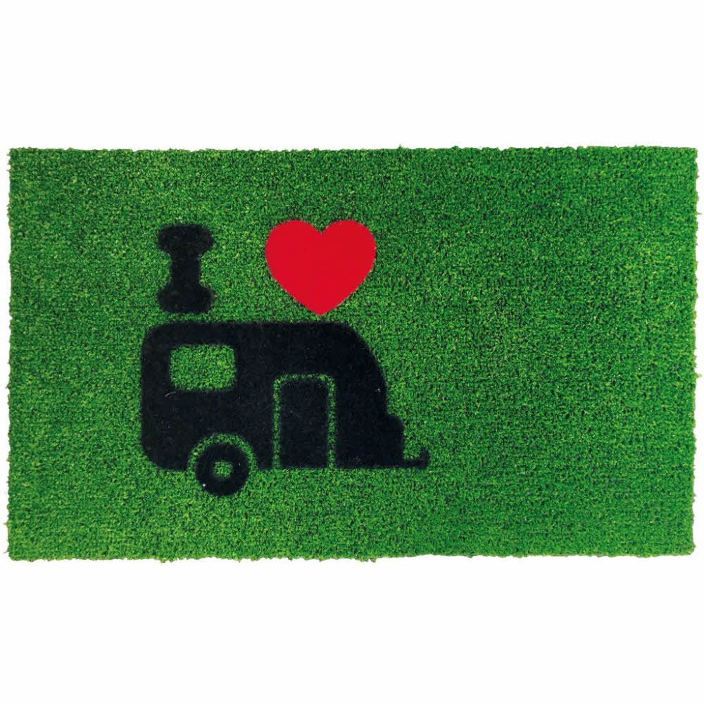 Gunselmann Fußmatte Green Flock grün, Wohnwagen 40 x 60 cm