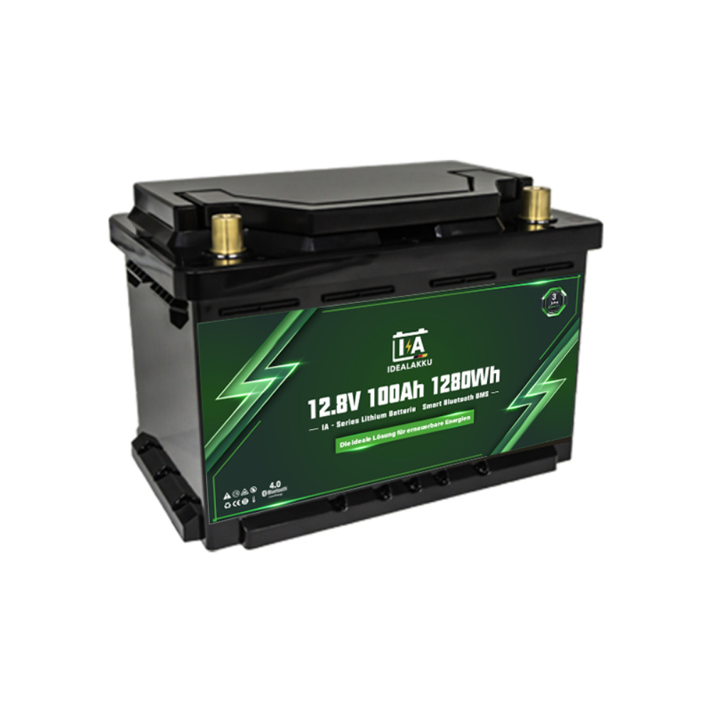 IDEALAKKU LiFePO4 Batterie 100 Ah, IA-12-100-MINI