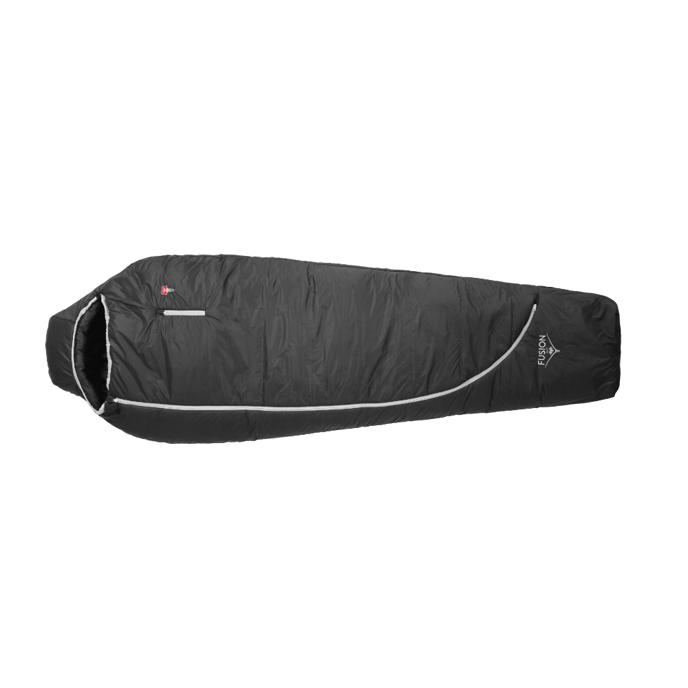 Grüezi-Bag Mumienschlafsack Synpod Fusion Zero dark asphalt Regular